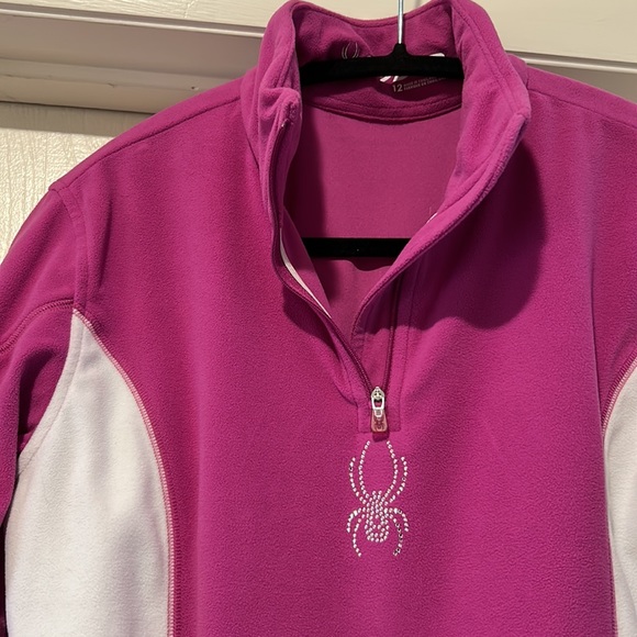 Ladies Spyder fleece zip up pullover - Picture 7 of 7